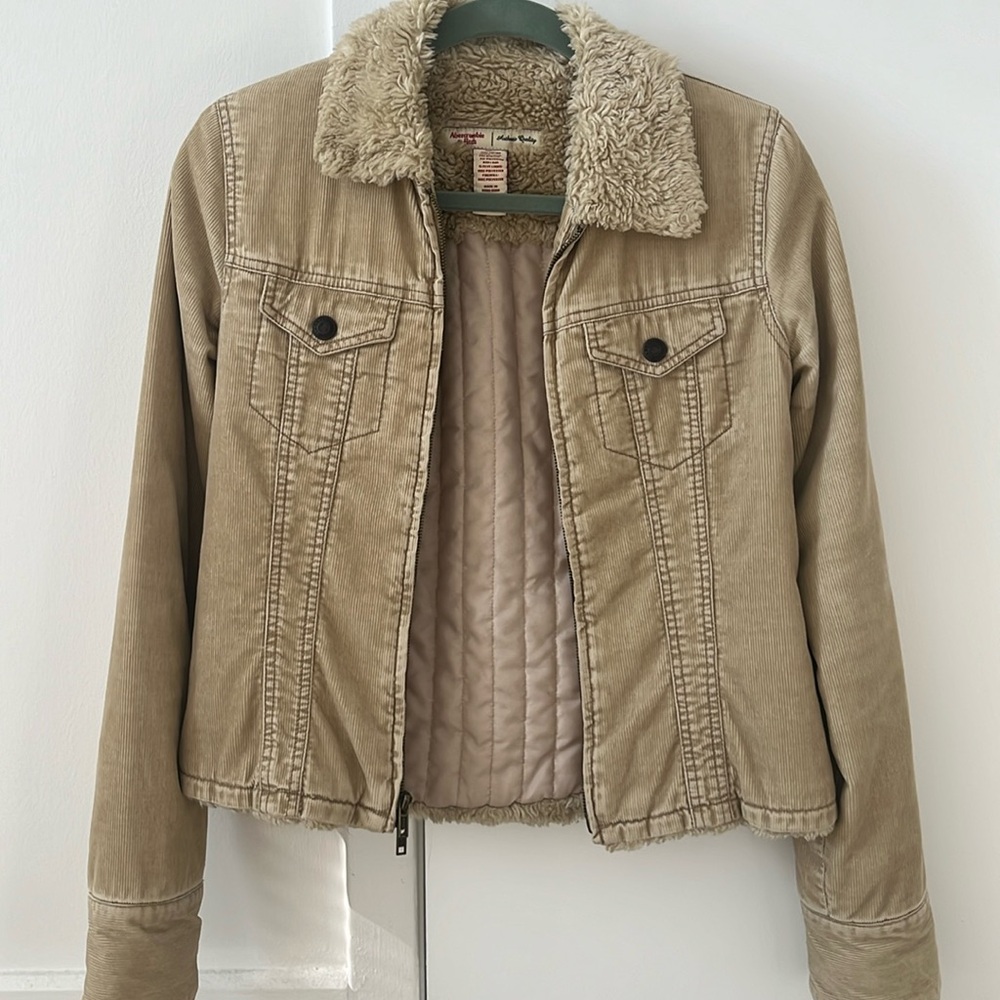 Abercrombie & Fitch Corduroy Zip-up Jacket